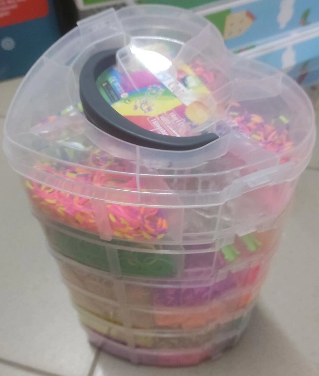 Набір резинок для плетіння браслетів прикрас 5 ярусний 4000 штук від компанії ARTMOS - Інтернет магазин - фото 1