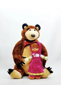 Набір Маша та ведмідь / М'яка іграшка Маша та Ведмідь