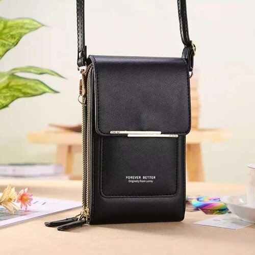 Жіноча сумка - гаманець на плечі для телефону з сенсорним екраном