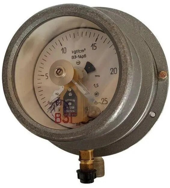 Манометр електроконтактний вибухозахищений ВЕ-16Рб від 0...+ 400 кгс/см² ; -1...0 кгс/см²; -1...+15 кгс/см². від компанії КомплексПромПоставка - фото 1