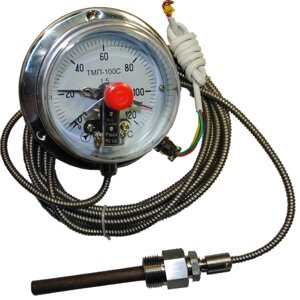 Термометр манометричний сигналізуючий ТМП-100С , ТМП 100. Аналог ТКП 100 Ек, ТКП-100.
