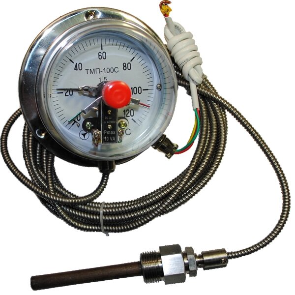 Термометр манометричний сигналізуючий ТМП-100С , ТМП 100. Аналог ТКП 100 Ек, ТКП-100. від компанії КомплексПромПоставка - фото 1
