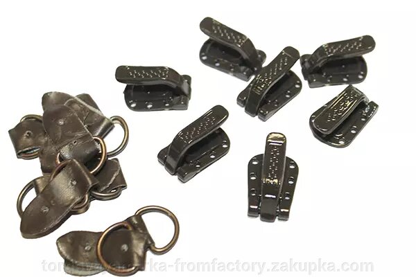 Крючок шубный коричневый 3см х 1см ##от компании## Торговая Марка "FromFactory" - ##фото## 1