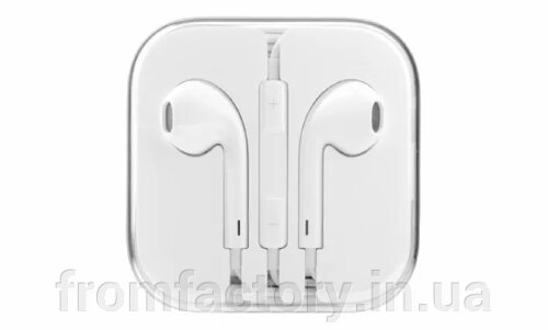 Навушники Earpods з дистанційним керуванням та мікрофоном