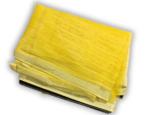 Антимоскітна сітка шторка на магнітах з липучками та декоративною накладкою 100х210см : Жовтий