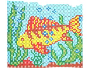 Набір для вишивання бісером 11х11см: Екзотична риба