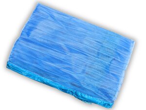 Антимоскітна сітка шторка на магнітах з липучками та декоративною накладкою 100х210см : Голубий