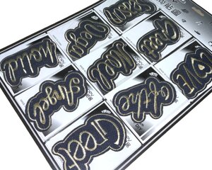 Аплікація для одягу нашивка №107 Love 9шт/6х10см