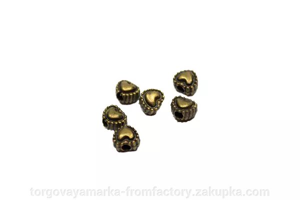 Сердечки маленькие бижутерные (10шт.) ##от компании## Торговая Марка "FromFactory" - ##фото## 1