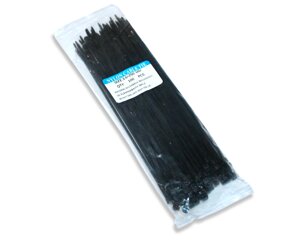 Стяжка / Хомут для кабелю пластиковий чорний 3.6х250мм / 100шт