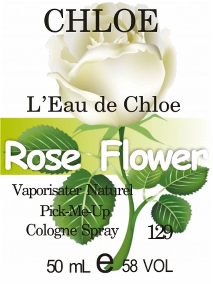 129 «L'Eau de Chloe» від Chloe - 50 мл від компанії Reni Parfum | Ameli | Наливна парфумерія | Парфумерні масла | Флакони - фото 1
