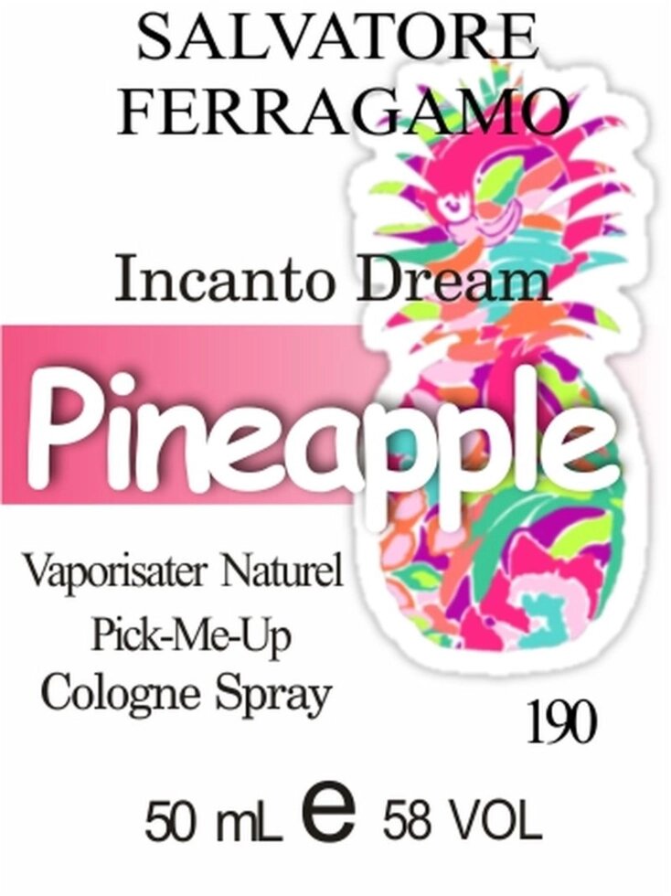 190 «Incanto Dream» від Salvatore Ferragamo - 50 мл від компанії Reni Parfum | Ameli | Наливна парфумерія | Парфумерні масла | Флакони - фото 1