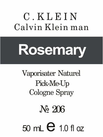 206 «Mеn» від Calvin Klein - 50 мл від компанії Reni Parfum | Ameli | Наливна парфумерія | Парфумерні масла | Флакони - фото 1