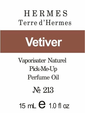 213 «Terre d'Hermes» від Hermes - 15 мл від компанії Reni Parfum | Ameli | Наливна парфумерія | Парфумерні масла | Флакони - фото 1