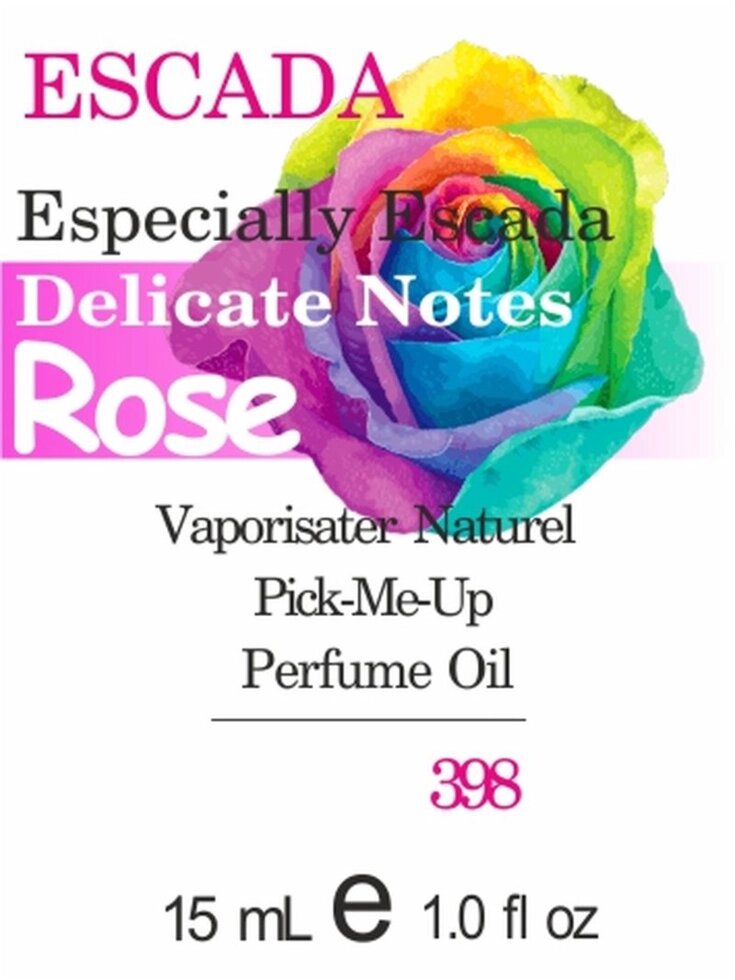 398 Especially Escada Delicate Notes Escada 15мл від компанії Reni Parfum | Ameli | Наливна парфумерія | Парфумерні масла | Флакони - фото 1