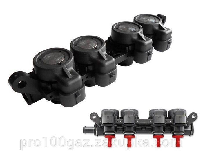 Форсунки AEB для систем вприска Landi Renzo EVO с жиклерами 2,4 mm від компанії Pro100Gaz Установка і продаж (ГБО) - фото 1