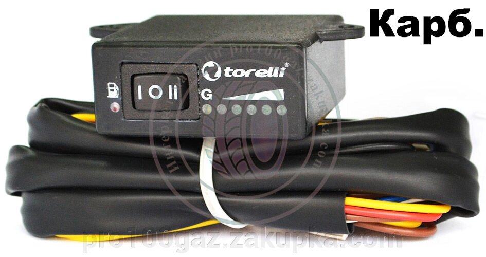 Перемикач Torelli карбюратор з індикацією (0-50 кОм) від компанії Pro100Gaz Установка і продаж (ГБО) - фото 1