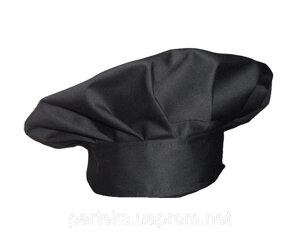 Шапочка кухарська Грибок, чорного кольору
