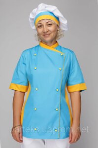 Шапочка кухарська Шеф- Кухар з кольоровим кантом