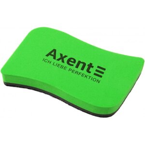 Губка для дошки "Axent" 9804-05-A магнітна Wave, зелена
