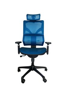 Офісне крісло Basic сітчасте синє