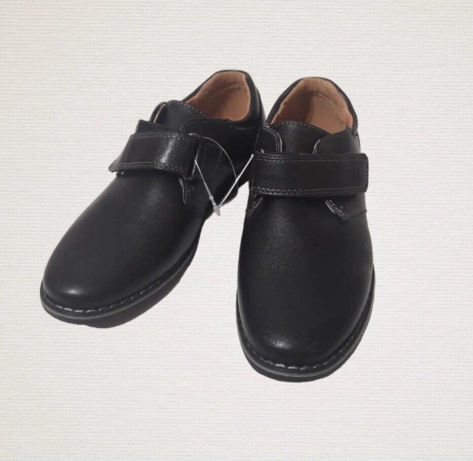 Туфлі дитячі шкільні для хлопчика розміри 35 чорні - знижка