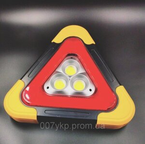 Багатофункціональний ліхтар-прожектор з аварійним підсвічуванням xf-8819 / Аварійка Аварійний знак з акумулятором