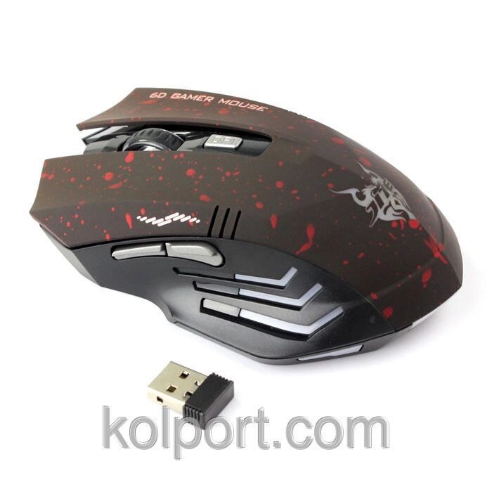 2.4G Бездротова 6D 2000 DPI ігрова миша від компанії Інтернет-магазин "Tovar-plus. Com. Ua" - фото 1