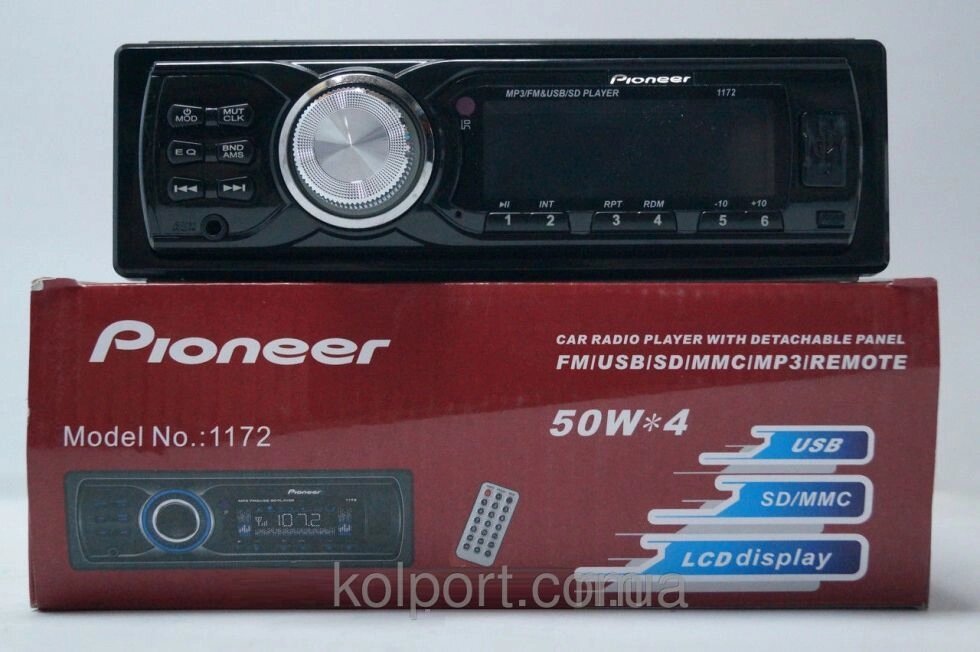 Автомагнітола Pioneer 1 172 USB SD, аудіотехніка, магнітола для авто, аудіотехніка і аксесуари, електроніка від компанії Інтернет-магазин "Tovar-plus. Com. Ua" - фото 1