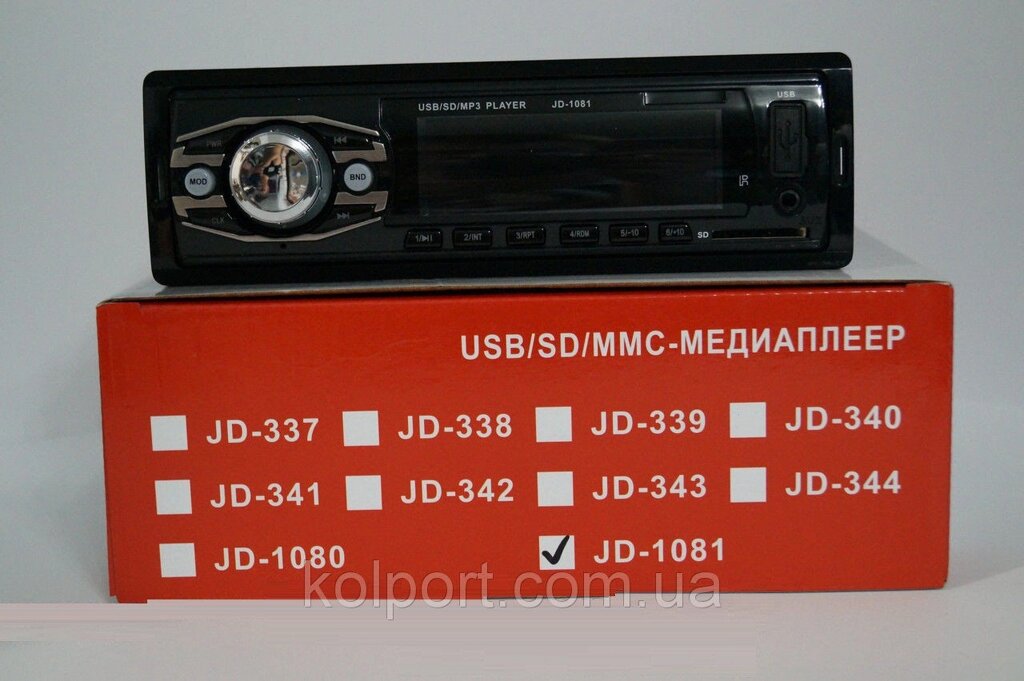 Автомагнітола Pioneer JD-1081 USB SD, аудіотехніка, магнітола для авто, аудіотехніка і аксесуари, електроніка від компанії Інтернет-магазин "Tovar-plus. Com. Ua" - фото 1