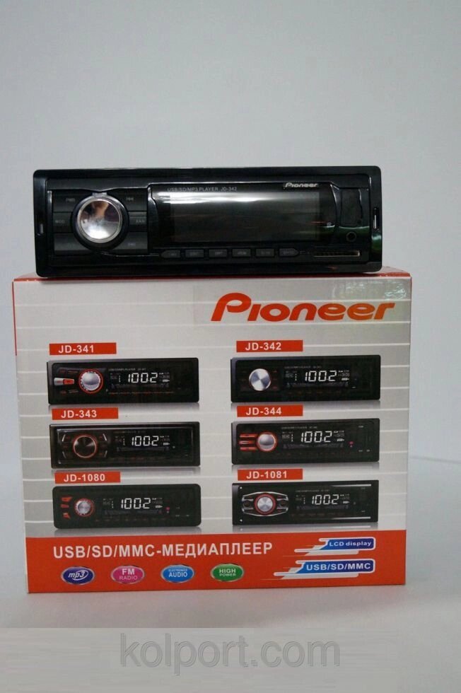 Автомагнітола Pioneer JD-342 USB SD, аудіотехніка, магнітола для авто, аудіотехніка і аксесуари, електроніка від компанії Інтернет-магазин "Tovar-plus. Com. Ua" - фото 1