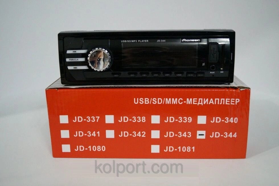 Автомагнітола Pioneer JD-344 USB SD, аудіотехніка, магнітола для авто, аудіотехніка і аксесуари, електроніка від компанії Інтернет-магазин "Tovar-plus. Com. Ua" - фото 1