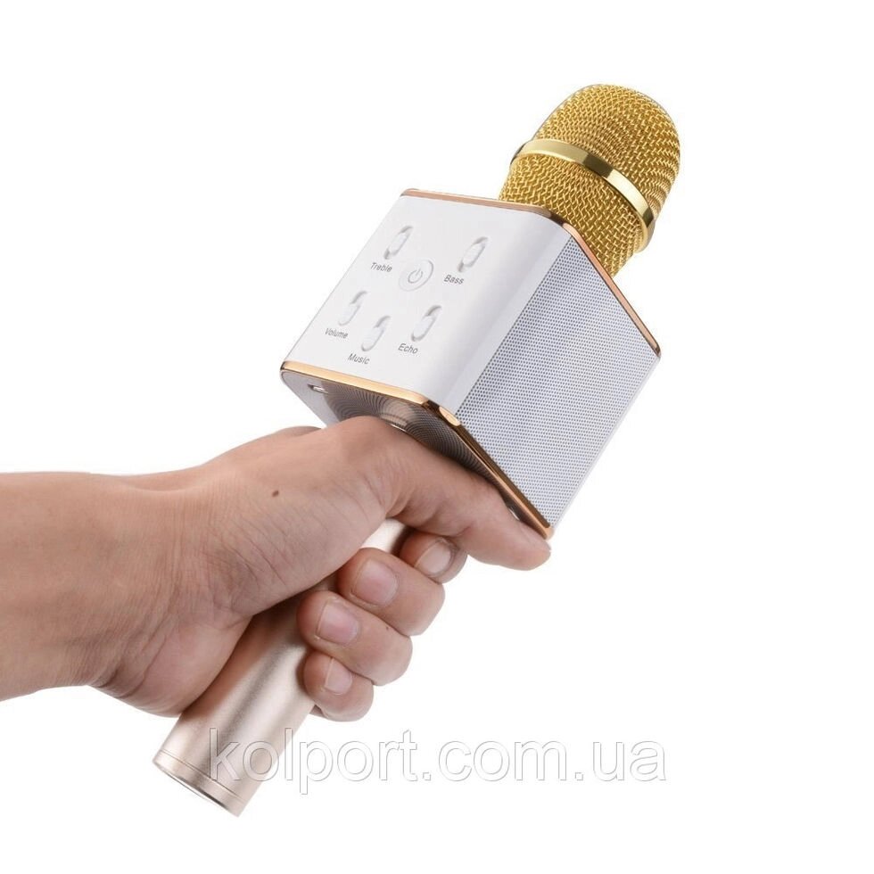 Бездротовий Bluetooth мікрофон для караоке Q7 від компанії Інтернет-магазин "Tovar-plus. Com. Ua" - фото 1