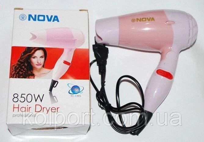 Дорожній Фен для волосся Nova TC 1395 від компанії Інтернет-магазин "Tovar-plus. Com. Ua" - фото 1