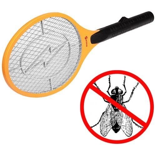 Електро мухобойка Jiming від будь-яких комах, Портативна універсальна електрична мухобойка від компанії Інтернет-магазин "Tovar-plus. Com. Ua" - фото 1