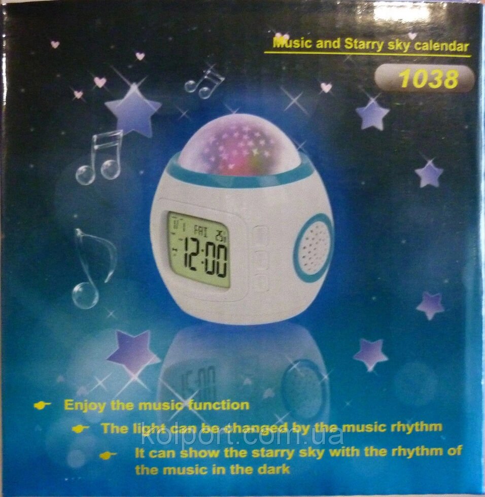 Годинники - проектор зоряного неба UI-тисячу тридцять вісім від компанії Інтернет-магазин "Tovar-plus. Com. Ua" - фото 1