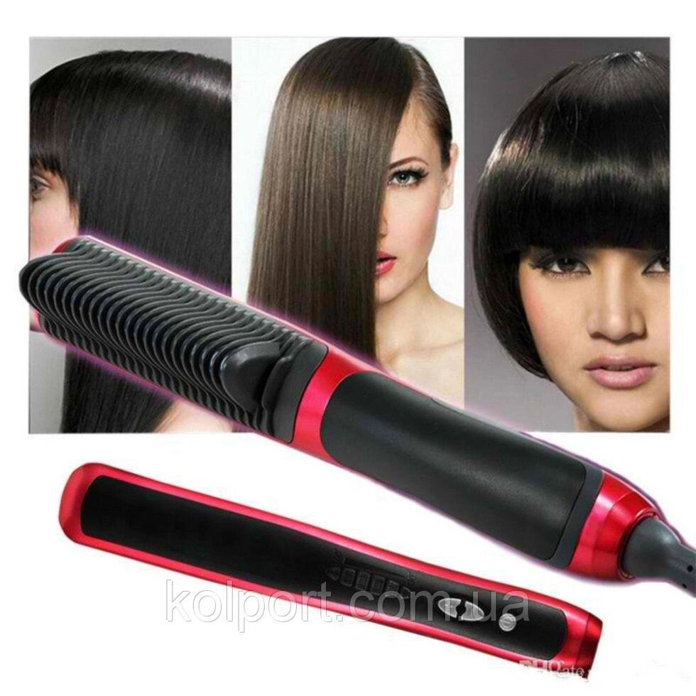 Гребінець випрямляч волосся Fast Hair Straightener HQT-908b від компанії Інтернет-магазин "Tovar-plus. Com. Ua" - фото 1