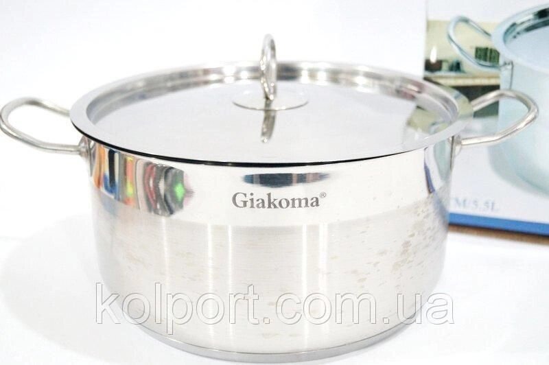 Каструля Giakoma G-2810-24-1 24см 5,5 л від компанії Інтернет-магазин "Tovar-plus. Com. Ua" - фото 1