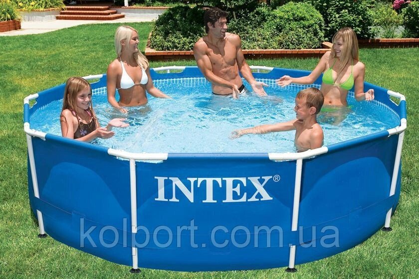 Круглий? каркасний басейн Metal Frame Pool Intex 28700 (Интекс 28200) від компанії Інтернет-магазин "Tovar-plus. Com. Ua" - фото 1