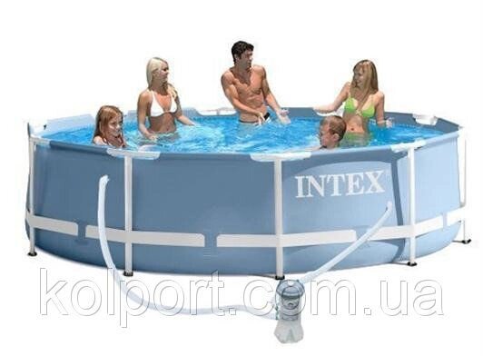 Круглий? каркасний басейн Metal Frame Pool Intex 28712 (Интекс 28212) від компанії Інтернет-магазин "Tovar-plus. Com. Ua" - фото 1