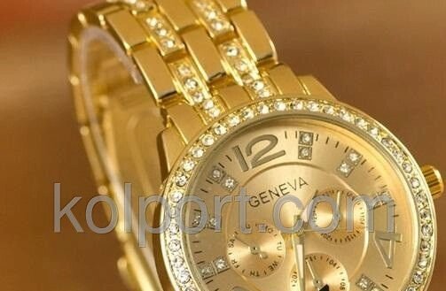 Кварцові жіночі годинник Geneva під Rolex, наручний годинник купити від компанії Інтернет-магазин "Tovar-plus. Com. Ua" - фото 1