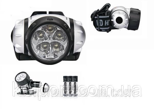 Ліхтар світлодіодний налобний 050-7c від компанії Інтернет-магазин "Tovar-plus. Com. Ua" - фото 1