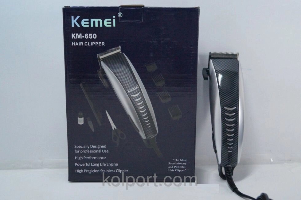 Машинка для стрижки Kemei 650, машинки для стрижки волосся, тримери, краса і здоров'я від компанії Інтернет-магазин "Tovar-plus. Com. Ua" - фото 1