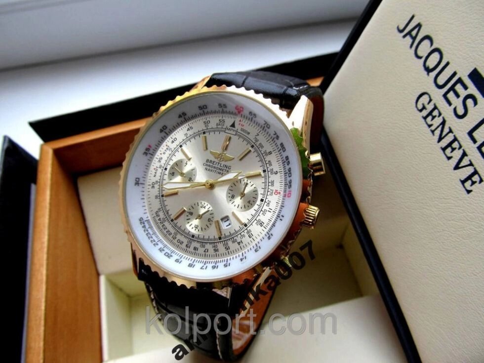 Модные кварцевые мужские часы BREITLING под ROLEX (Ролекс), календарь від компанії Інтернет-магазин "Tovar-plus. Com. Ua" - фото 1