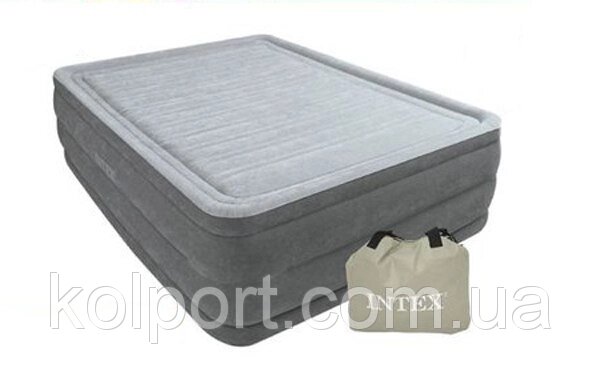 Надувна двоспальне ліжко Intex 64418 з вбудованим електро насосом (152-203-56 СМ) від компанії Інтернет-магазин "Tovar-plus. Com. Ua" - фото 1