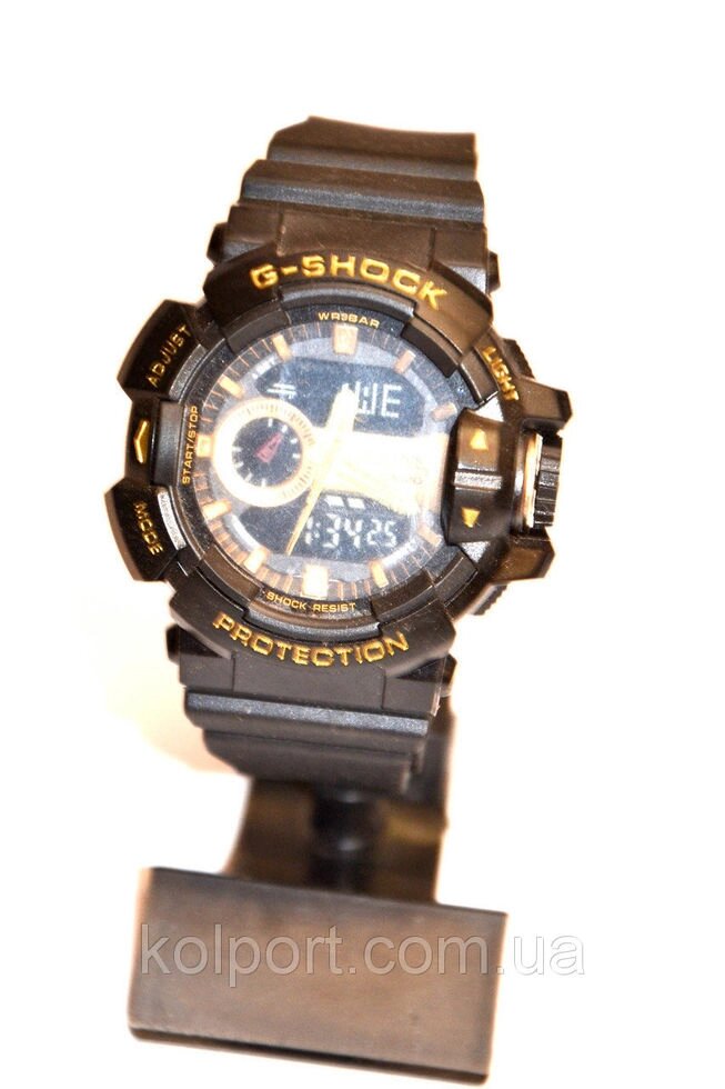 Наручний годинник Protection чорні з жовтим від компанії Інтернет-магазин "Tovar-plus. Com. Ua" - фото 1