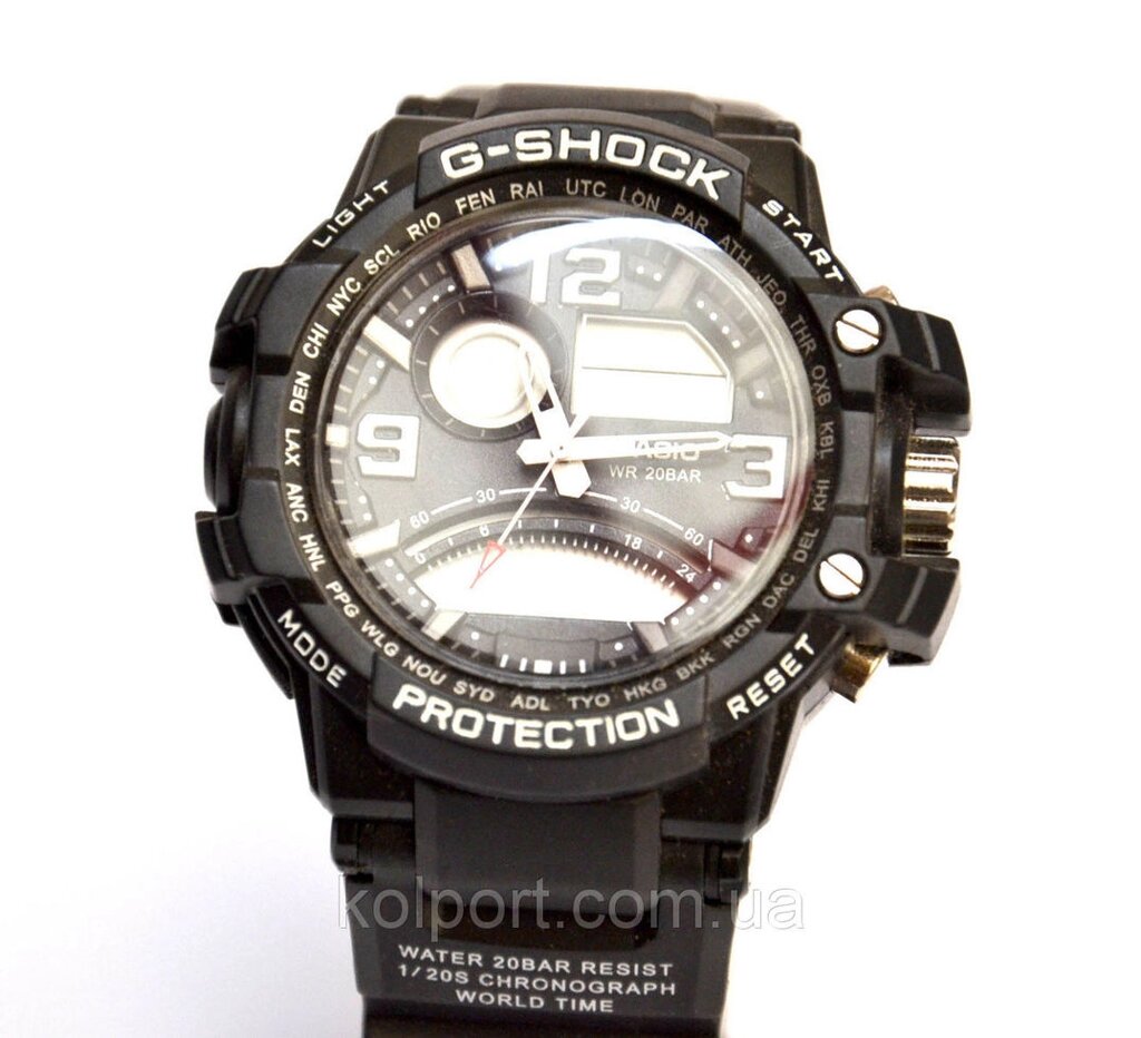 Наручний годинник WR20M чорні з білим від компанії Інтернет-магазин "Tovar-plus. Com. Ua" - фото 1
