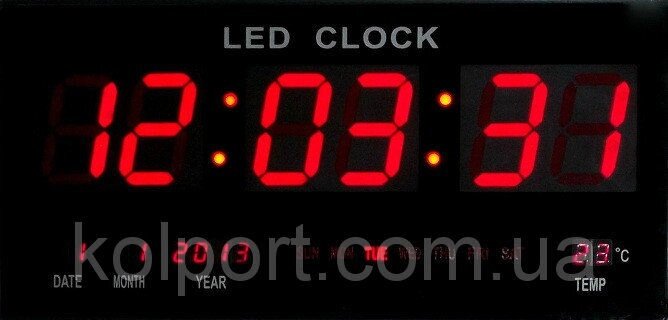 Настільні LED годинник JH-4600Y від компанії Інтернет-магазин "Tovar-plus. Com. Ua" - фото 1