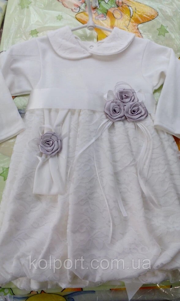 Ошатне плаття для новонароджених від компанії Інтернет-магазин "Tovar-plus. Com. Ua" - фото 1