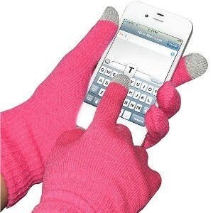 Рукавички для сенсорних телефонів Touch Gloves (рожеві), аксесуари для телефонів